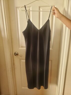 a new day Black Slip Midi Dress